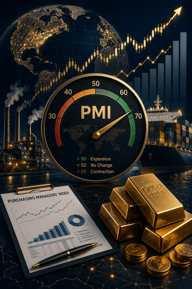 شاخص PMI چیست و چه تاثیری بر قیمت طلا دارد؟