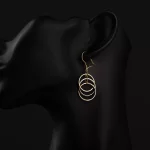 گوشواره آویز دایره 2083