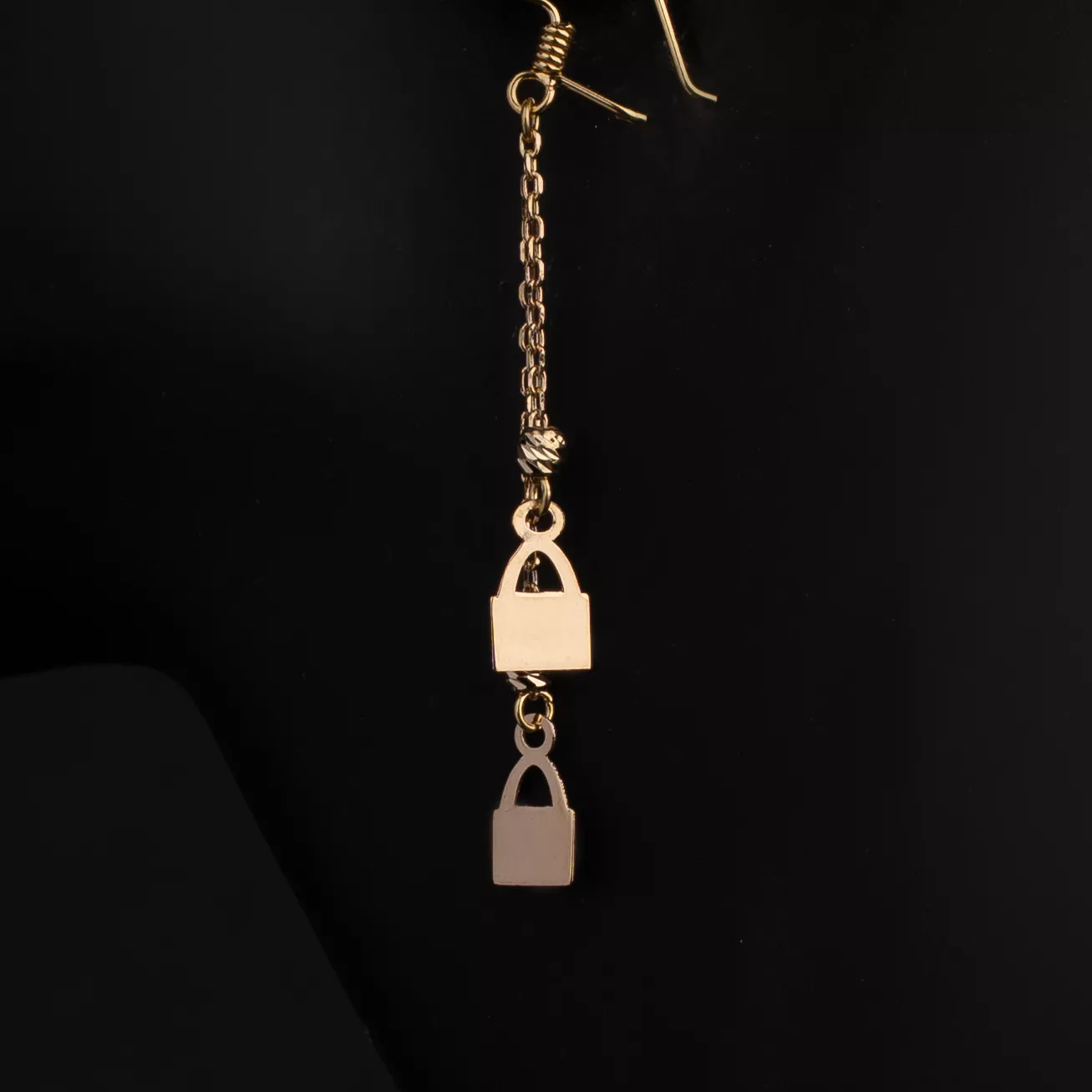 گوشواره آویز قفل 2093